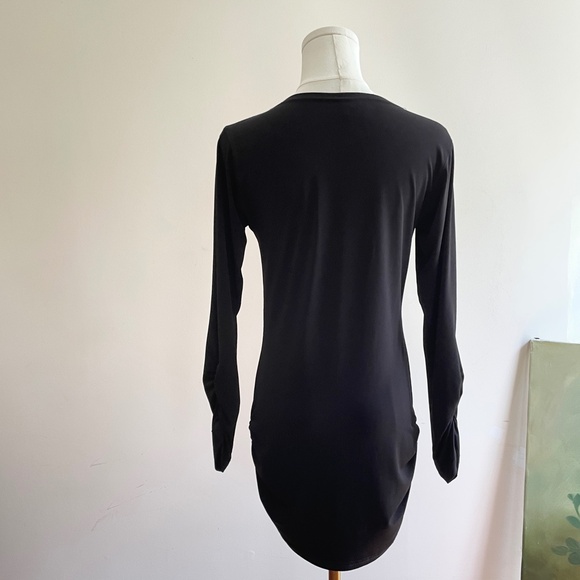 Planet by Lauren G  Mini Dress 1 Tunic Top Stretch Ruched Minimalist Effortless - Picture 5 of 14